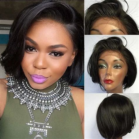 glueless short human hair wigs